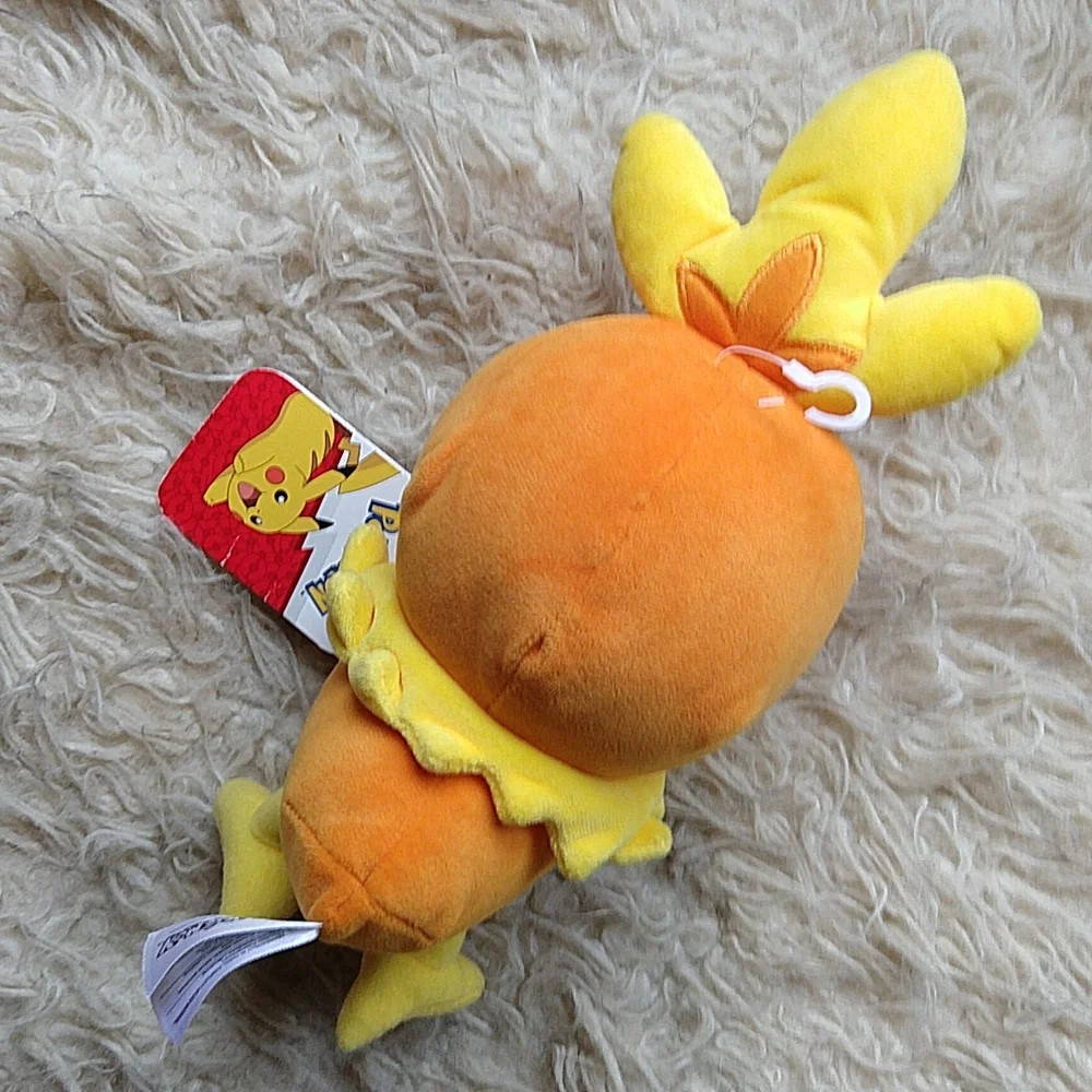 Pokemon Torchic Orange and Yellow Bird Chick Plush Tag 9